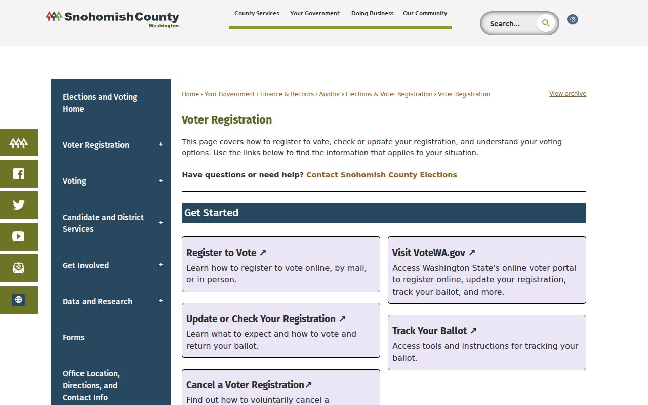 Lynnwood residents directory county voter registration page
