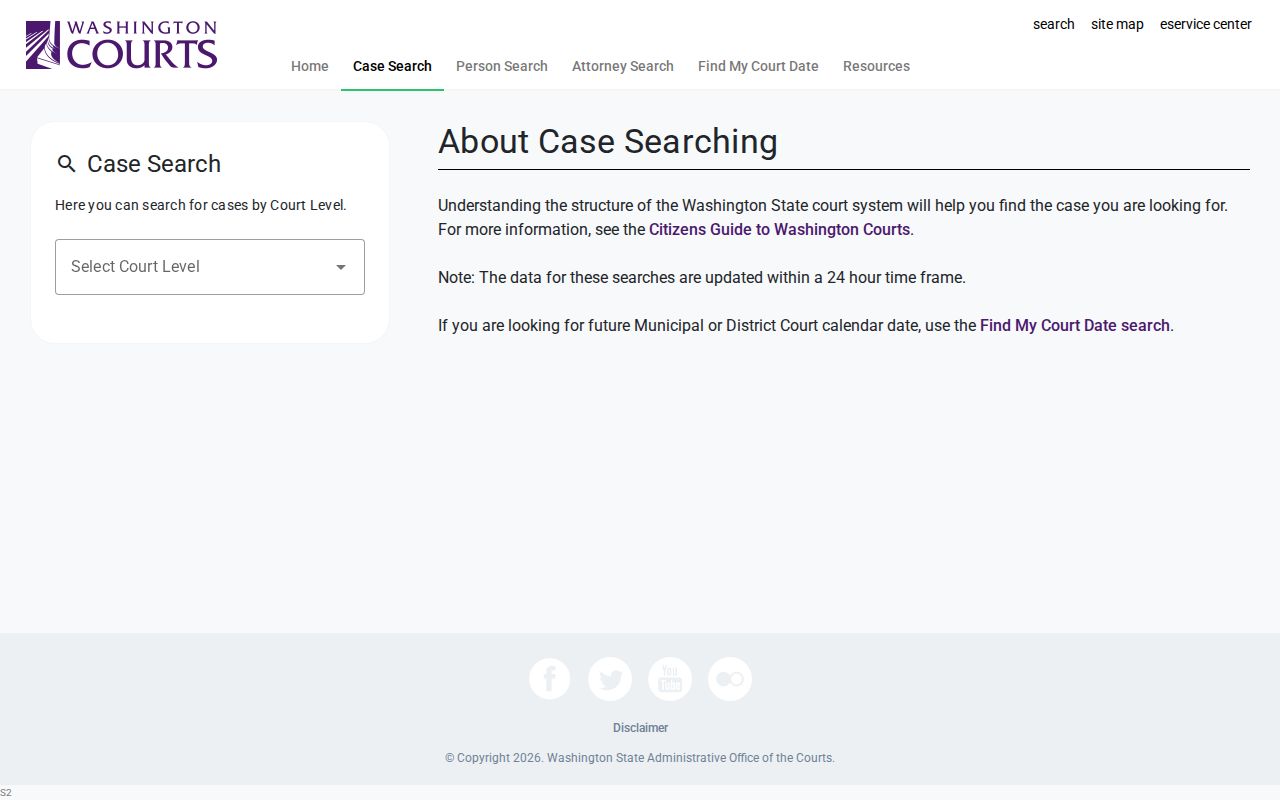 Lynnwood resident lookup with Washington court case filters
