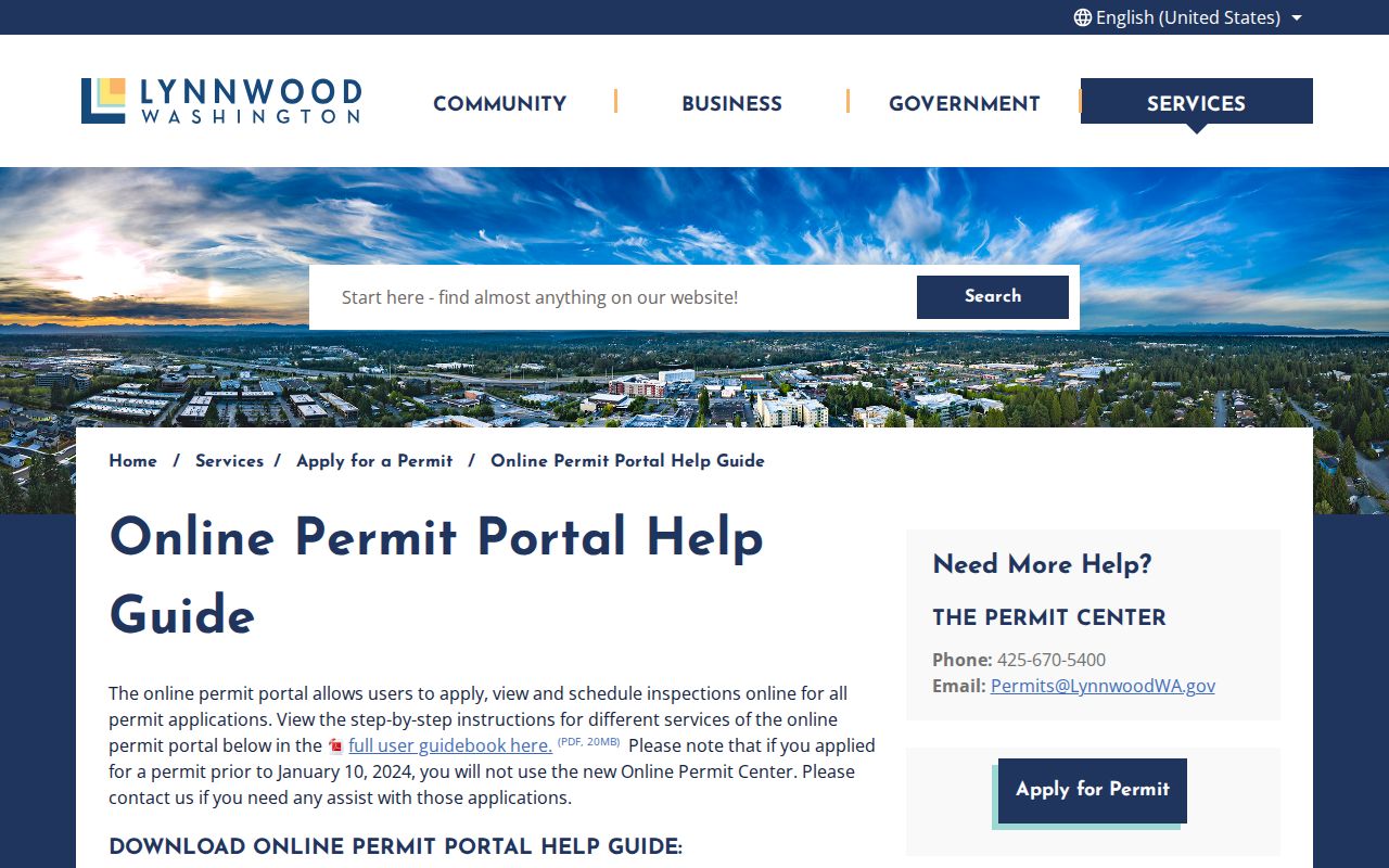 Lynnwood residents directory permit address search